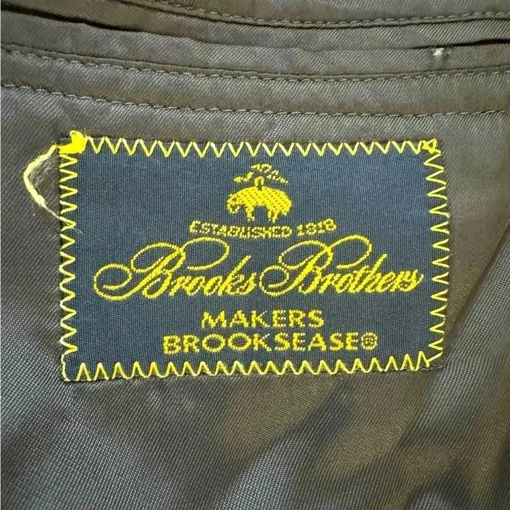 Brooks Brothers 39R Makers Brookseases‎ Slate Gray 100% Wool Men's Suit Jacket
